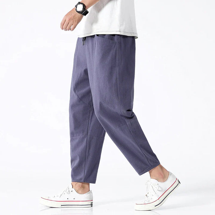 Taro | Pantaloni in Cotone e Lino