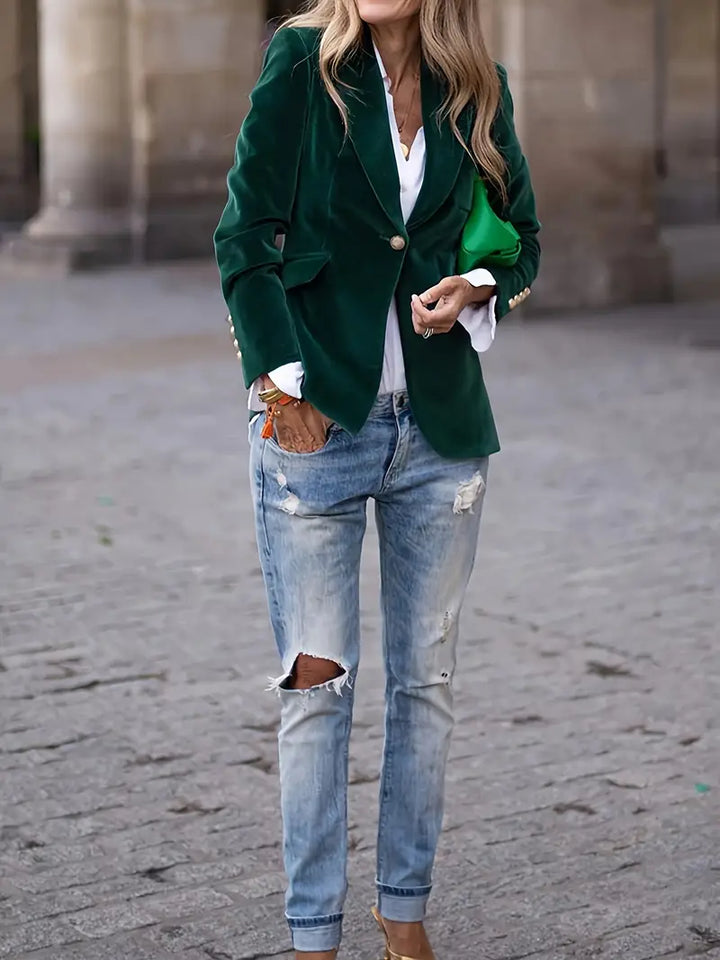 Eleonora | Giacca in Velluto Elegante