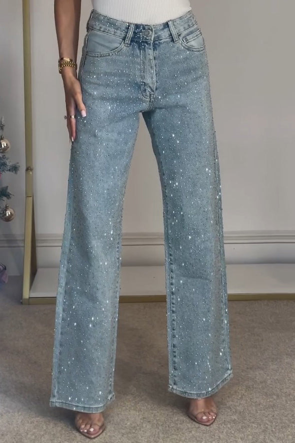 Clara | Jeans a Vita Alta con Luminosità