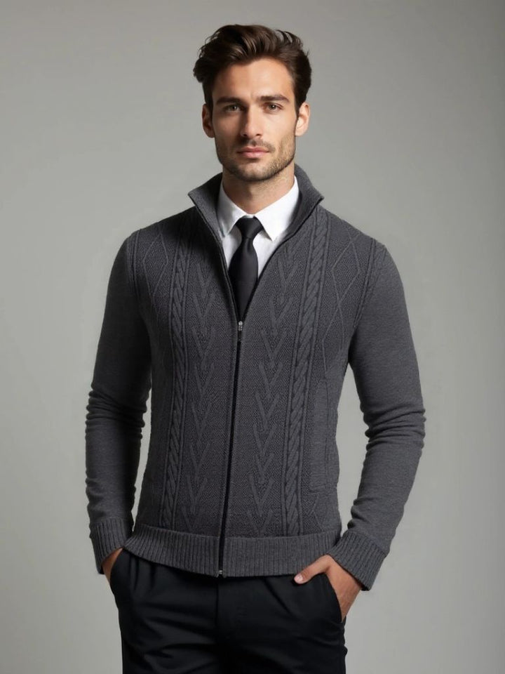 Luciano | Maglia con Cerniera in Cashmere