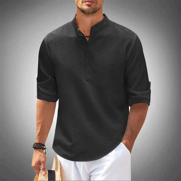 Leonardo | Camicia Henley Casual