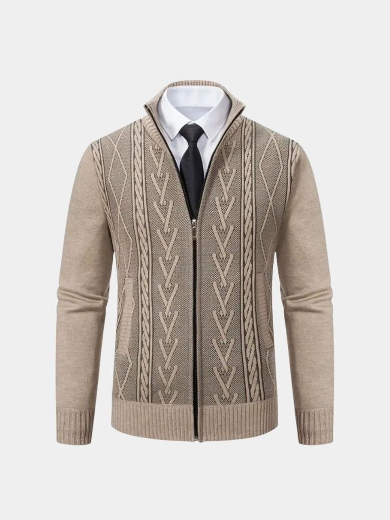 Luciano | Maglia con Cerniera in Cashmere
