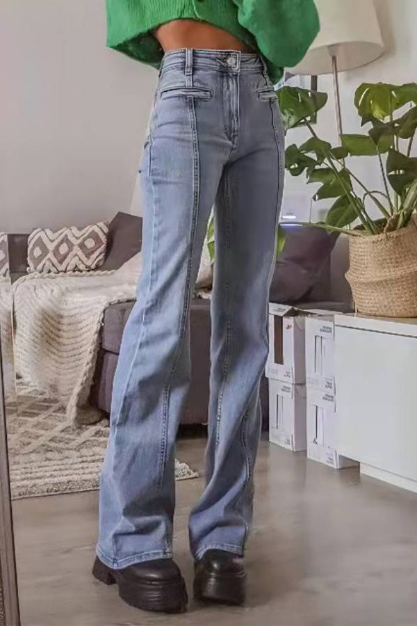 Nemi | Pantaloni in Denim con Stelle Retrò