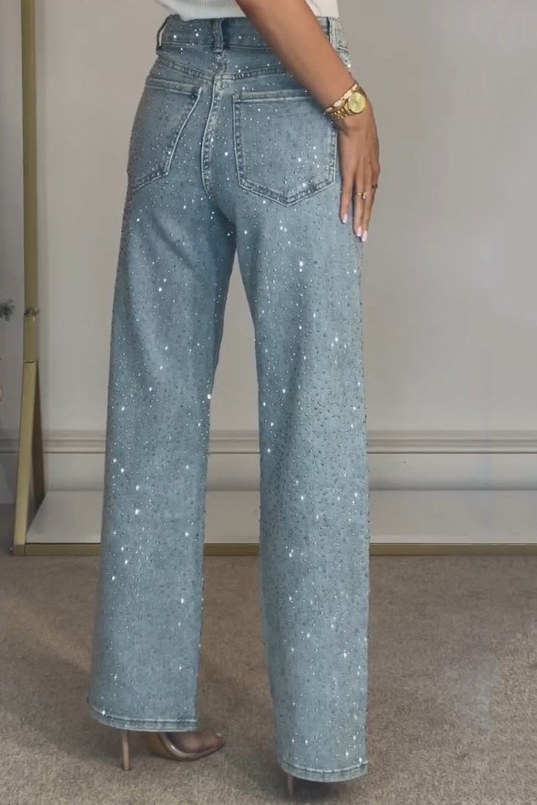 Clara | Jeans a Vita Alta con Luminosità