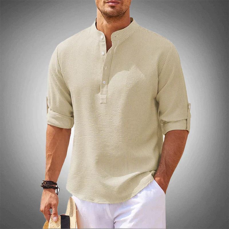 Leonardo | Camicia Henley Casual