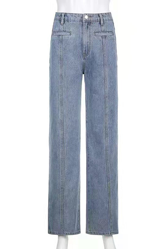 Nemi | Pantaloni in Denim con Stelle Retrò