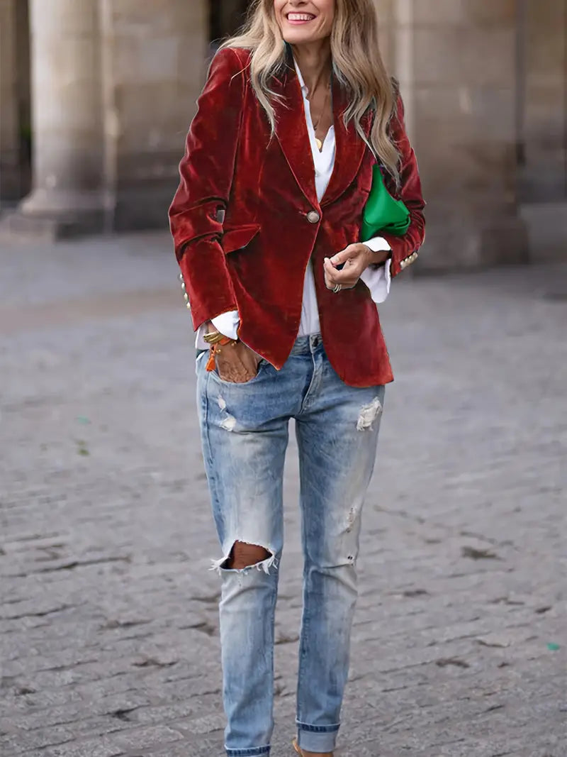 Eleonora | Giacca in Velluto Elegante