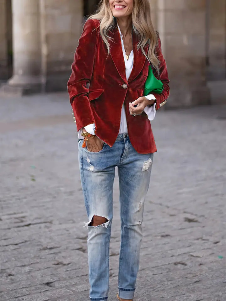 Eleonora | Giacca in Velluto Elegante