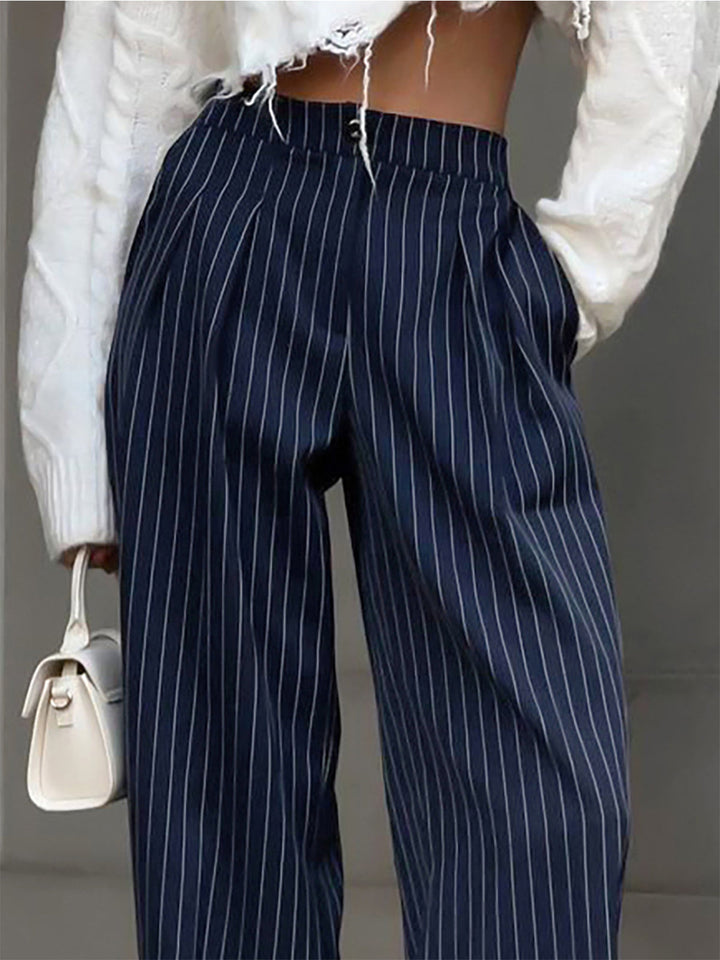 Tivoli | Pantaloni a Righe con Pieghe