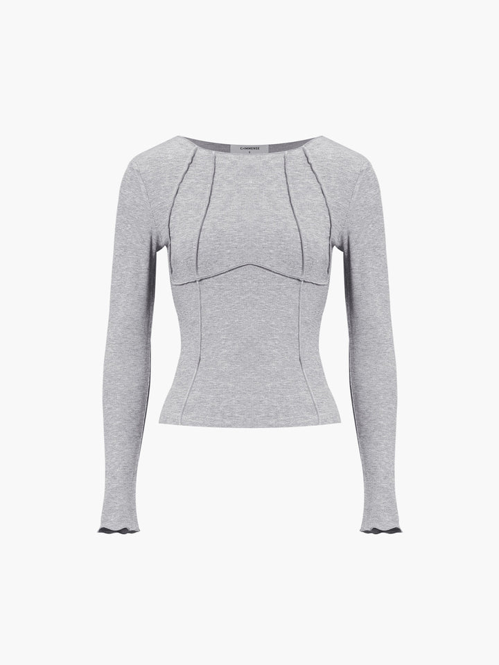 Nora | Maglia a Costine con Maniche Lunghe