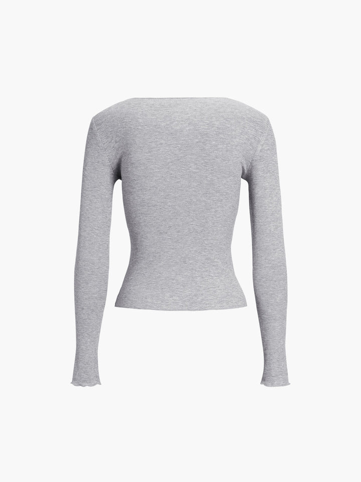 Nora | Maglia a Costine con Maniche Lunghe