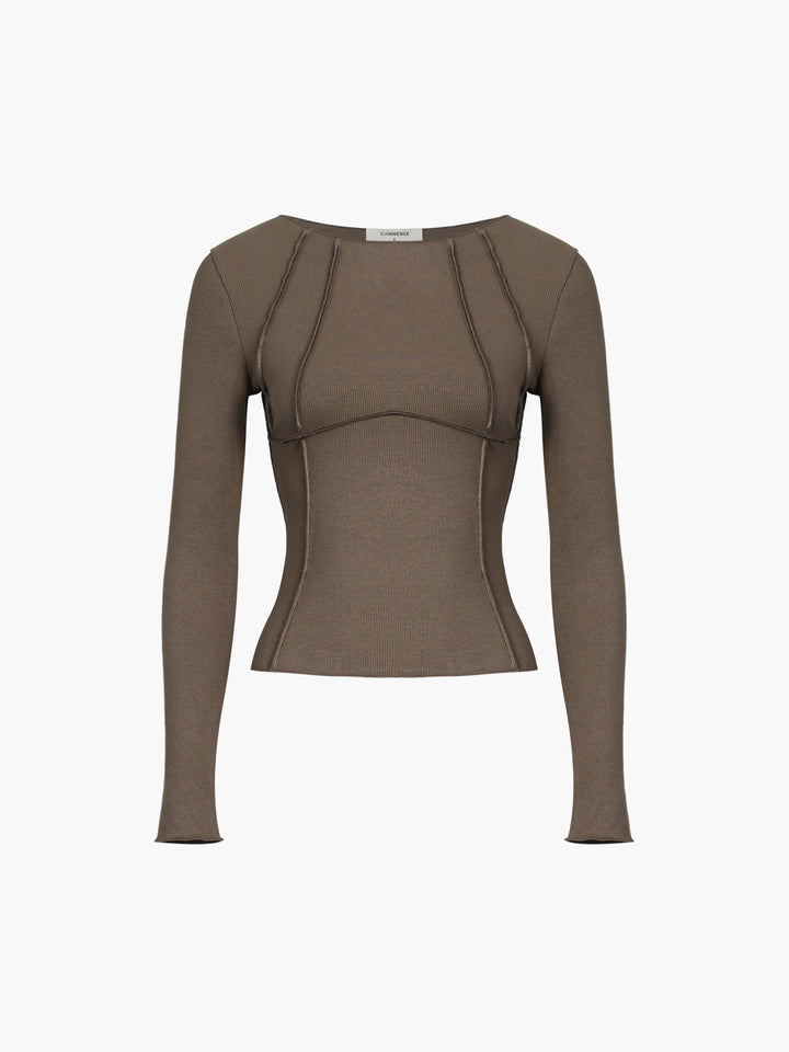 Nora | Maglia a Costine con Maniche Lunghe