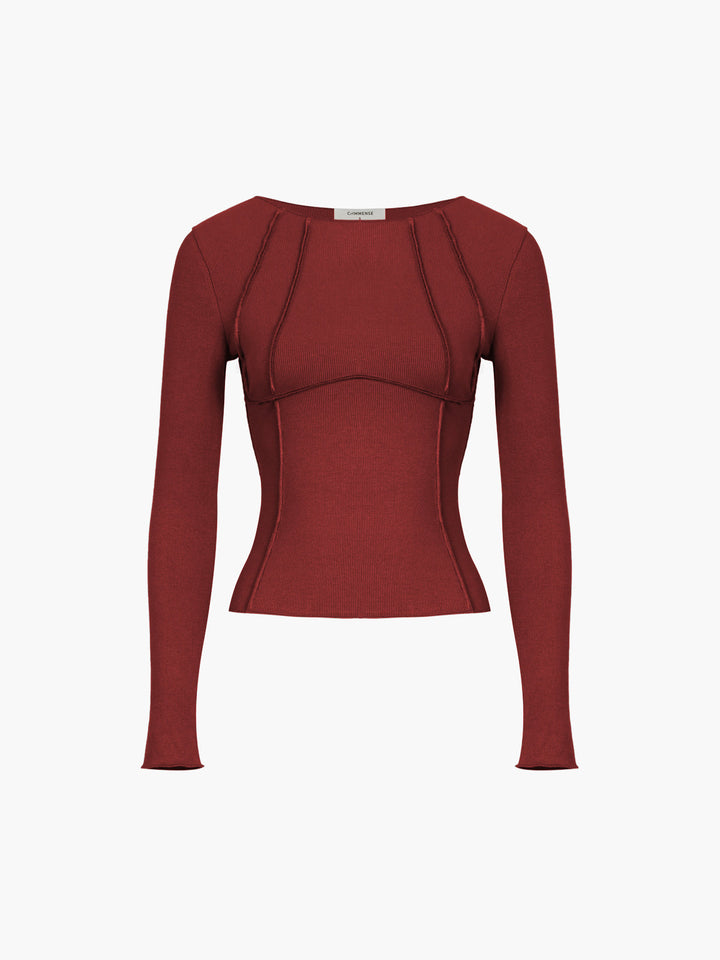 Nora | Maglia a Costine con Maniche Lunghe