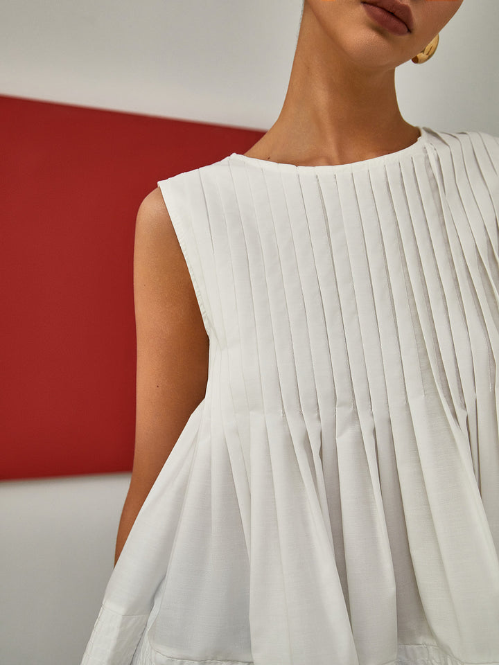 Flavia | Blusa Peplo in Cotone