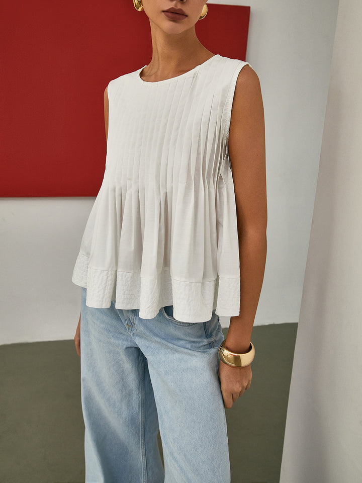 Flavia | Blusa Peplo in Cotone