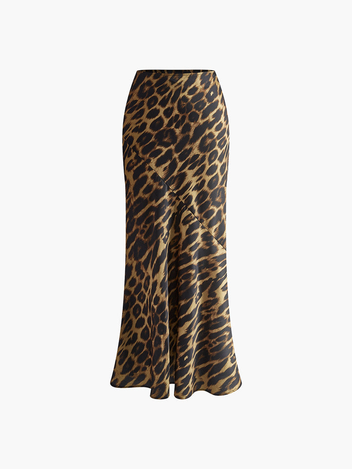Noemi | Gonna Lunga Leopardata a Vita Bassa
