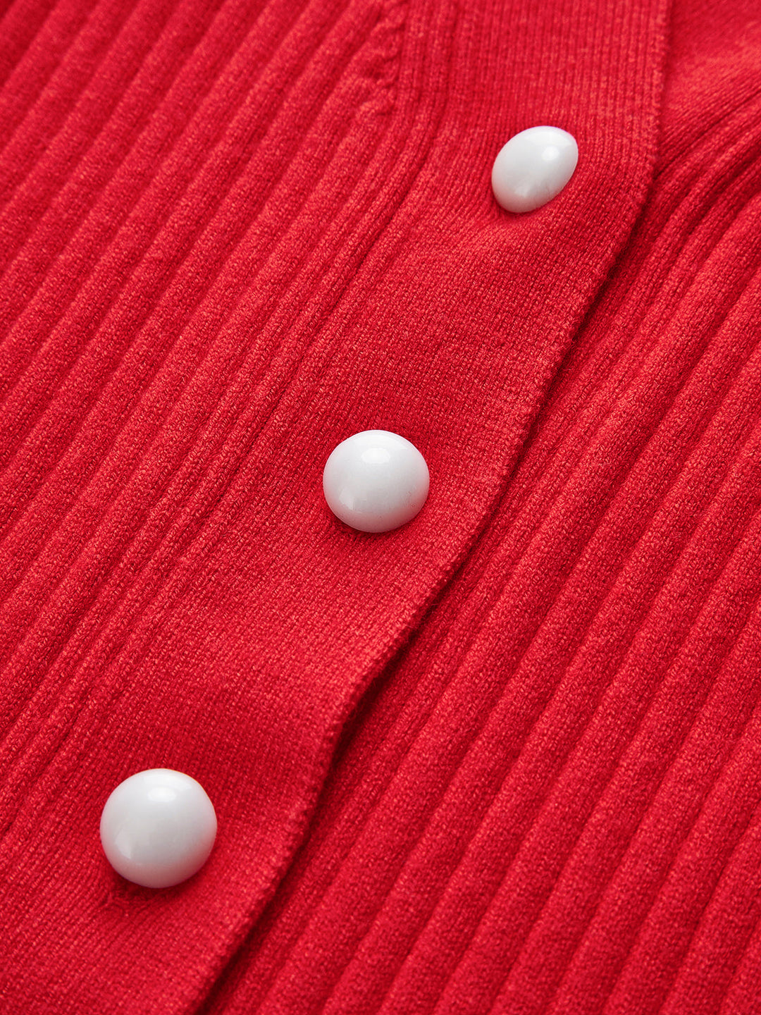 Livia | Cardigan Attillato con Bottoni Perlati