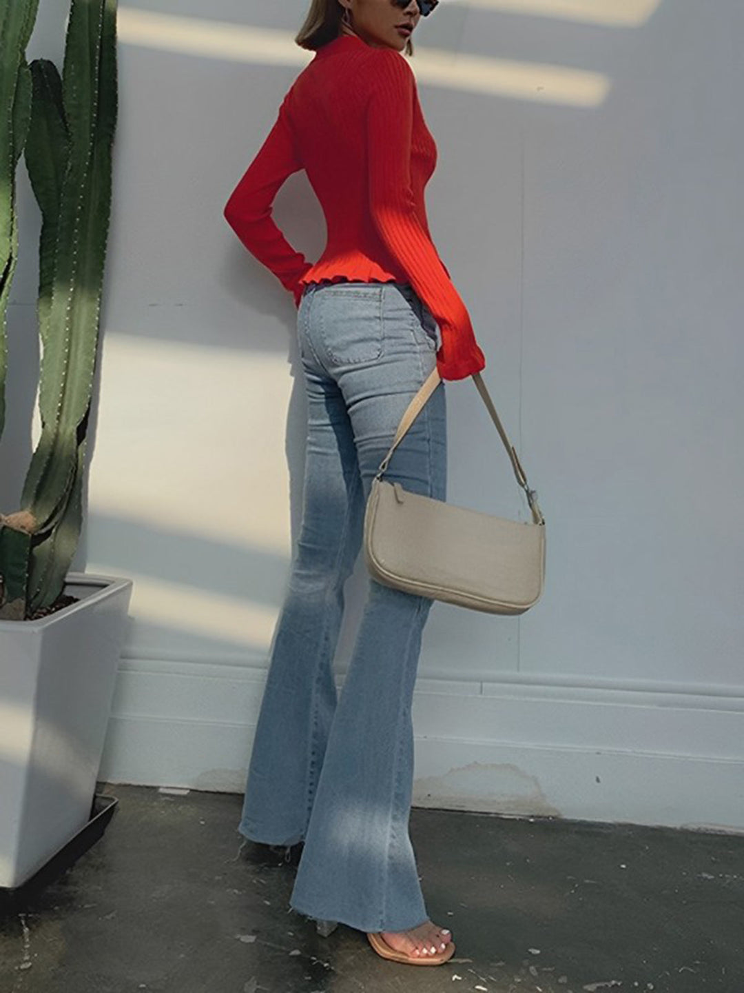 Livia | Cardigan Attillato con Bottoni Perlati