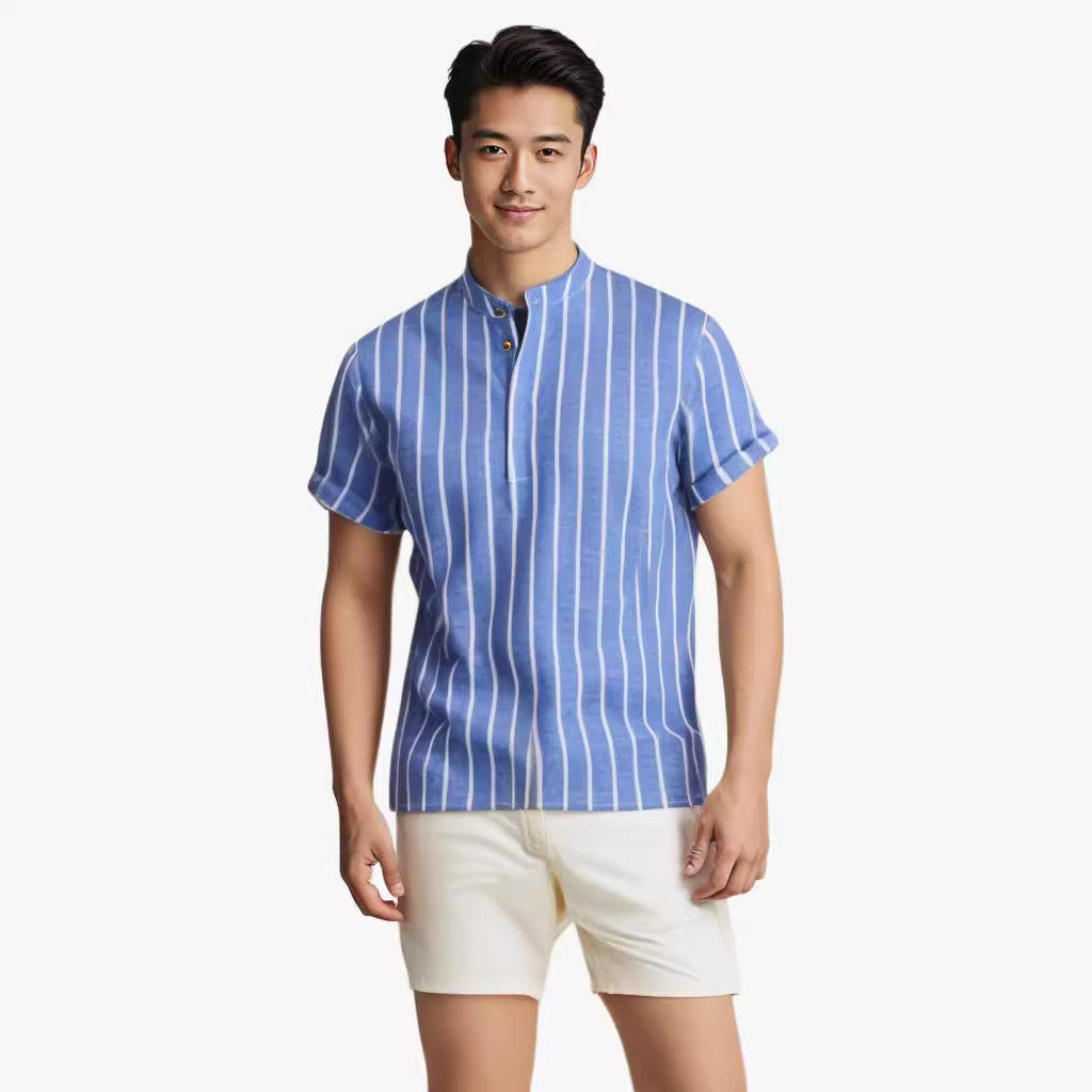Riva | Camicia a Righe Elegante in Cotone