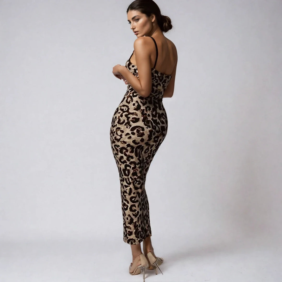 Tursengo | Abito Midi Animalier