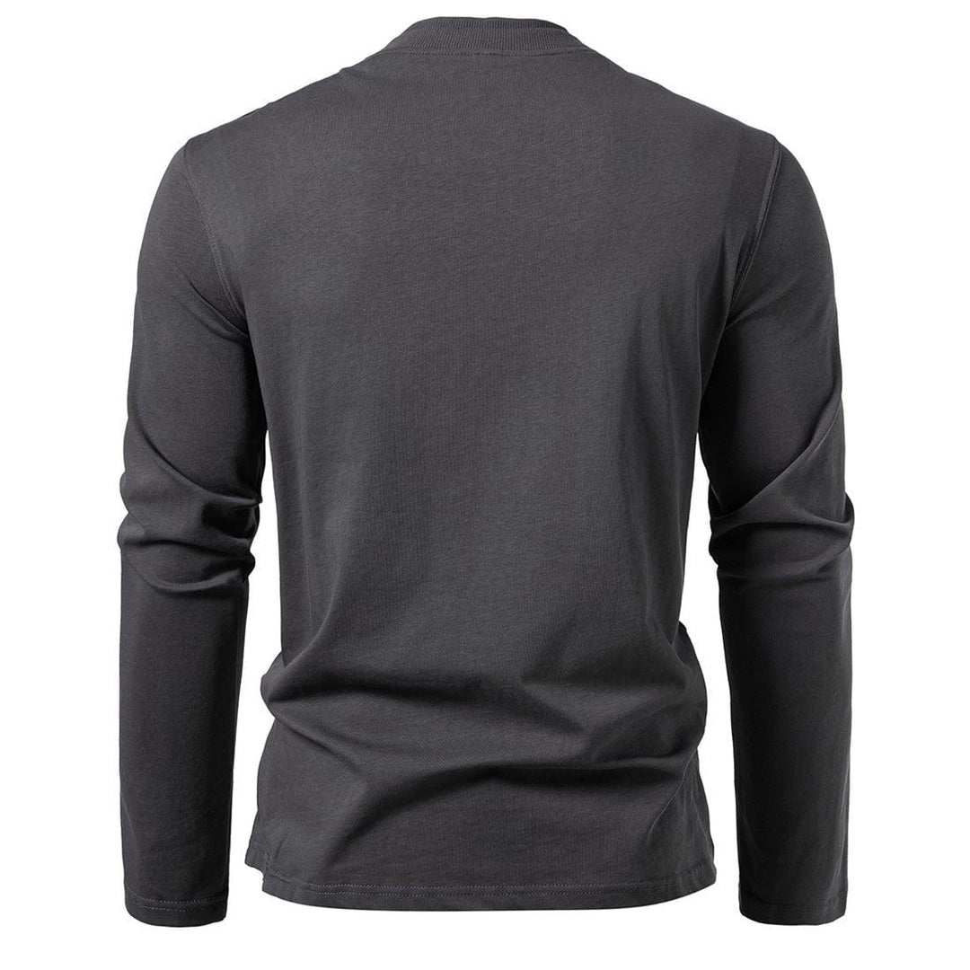 Riva | Maglia in Cotone con Collo Doppio