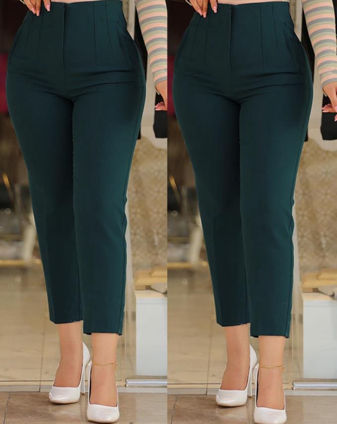 Lina | Pantaloni Sartoriali a Vita Alta