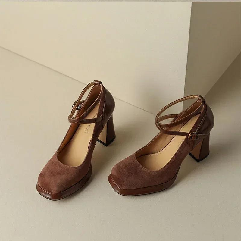 Casina | Décolleté Eleganti in Camoscio