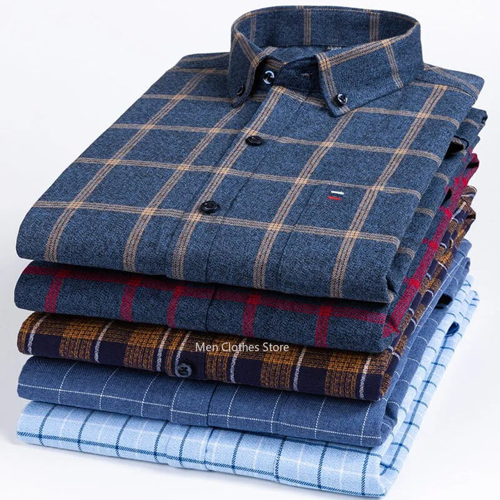 Oreste | Camicia a Quadri in Cotone 100%