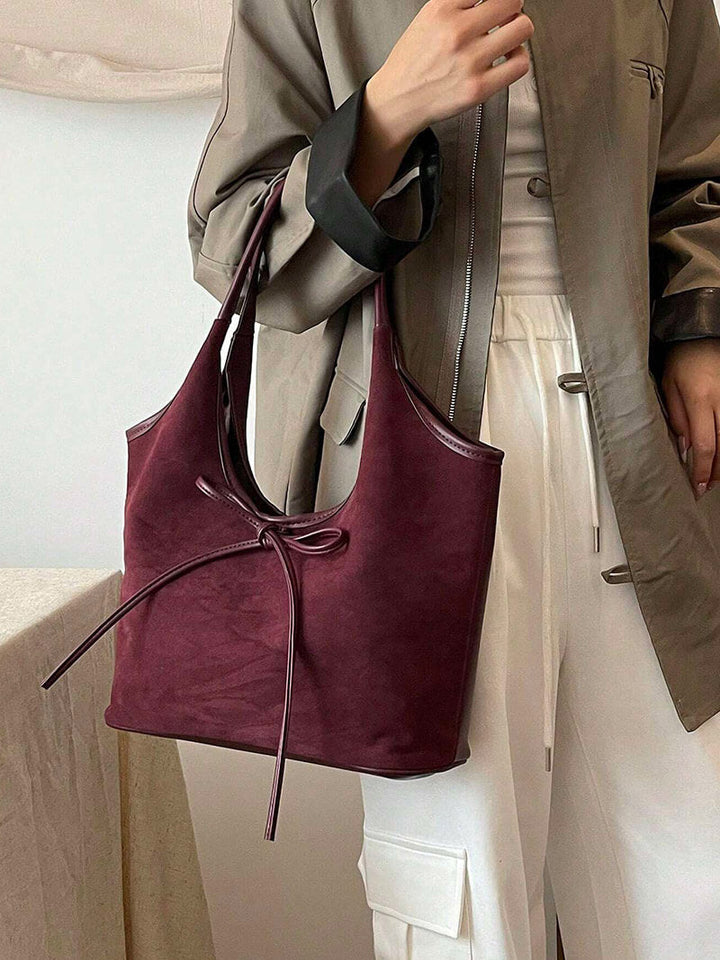 Mandello | Borsa in Suede con Fiocco