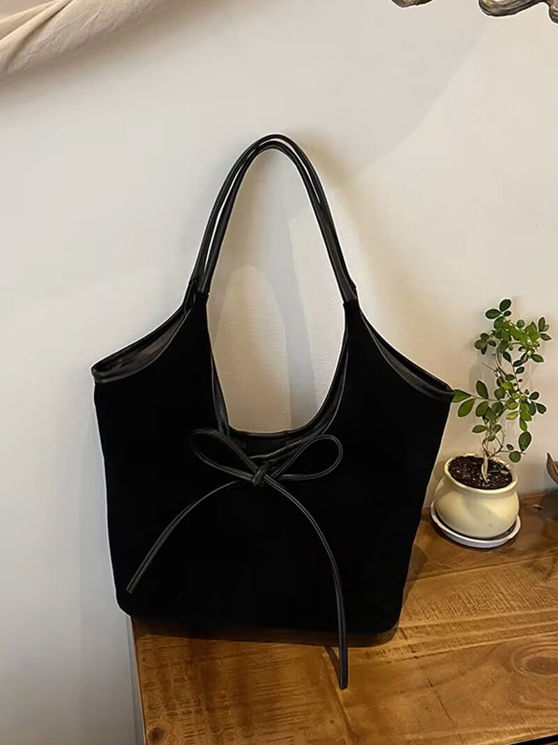 Mandello | Borsa in Suede con Fiocco