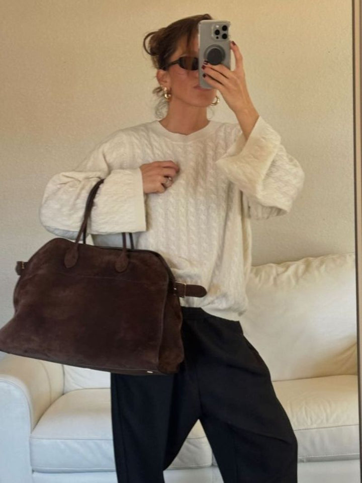 Sarteano | Borsa a Spalla in Suede