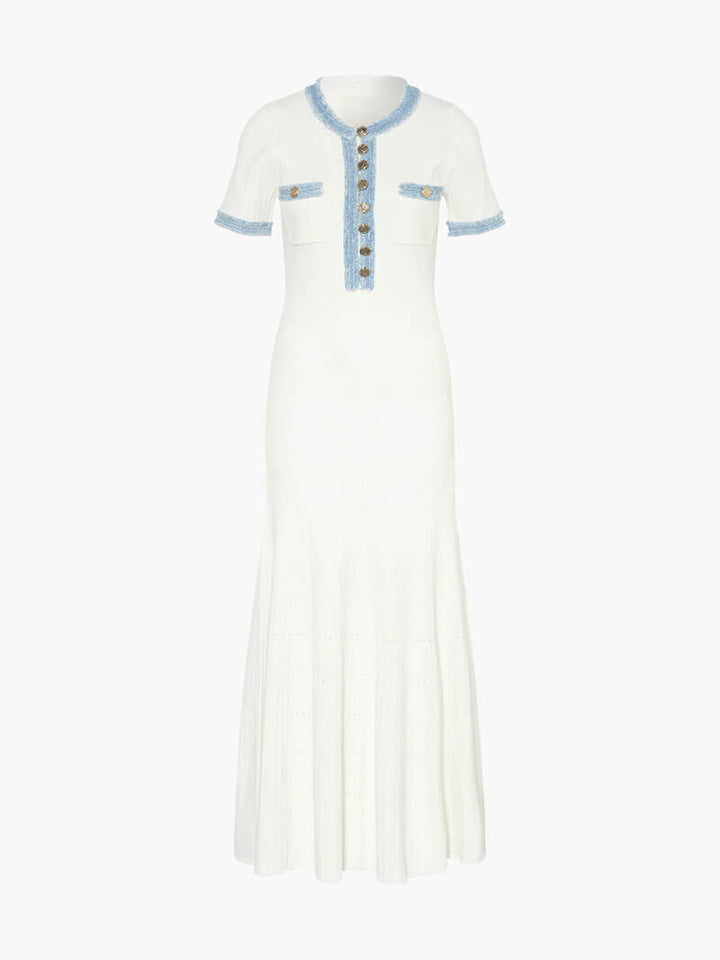Sarteano | Abito Maxi con Tasche in Denim