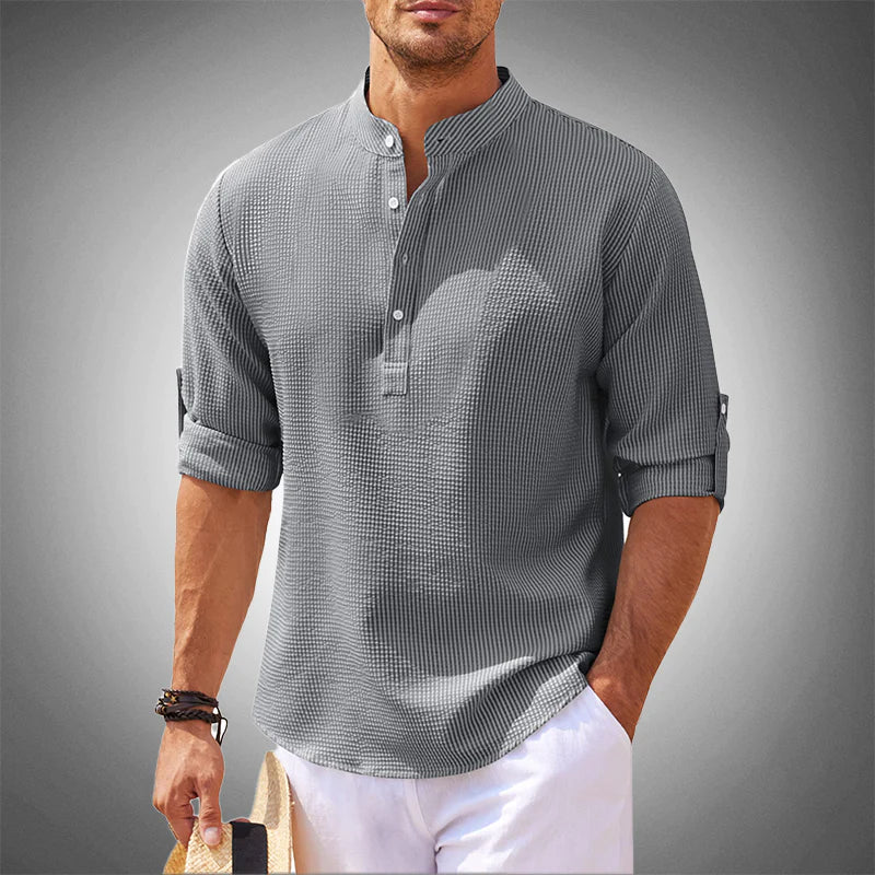 Leonardo | Camicia Henley Casual