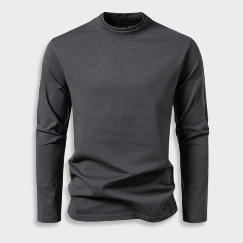 Riva | Maglia in Cotone con Collo Doppio