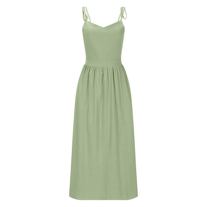 Alba | Abito Midi con Bustier Drappeggiato
