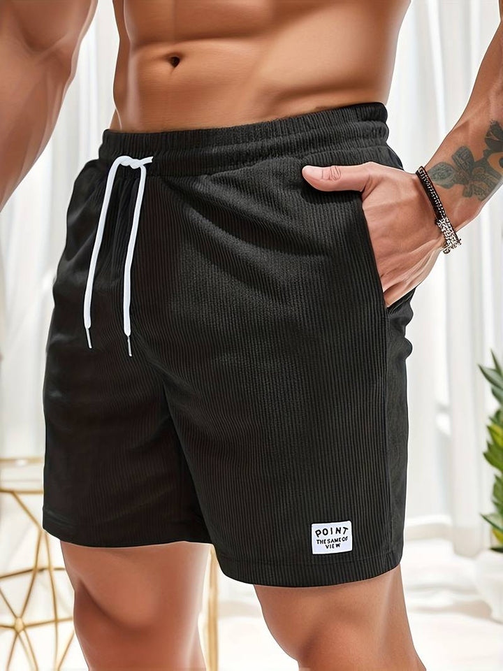 Ruben | Pantaloncini in Tessuto a Coste Leggero