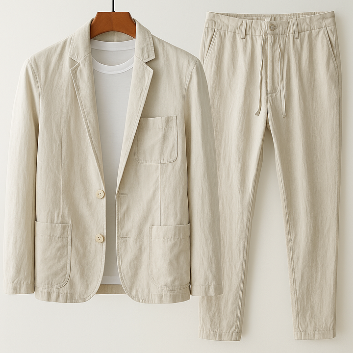 Verdi | Completo Giacca e Pantaloni in Lino