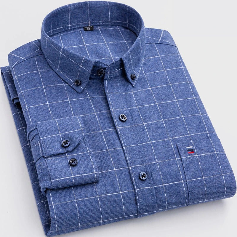 Oreste | Camicia a Quadri in Cotone 100%