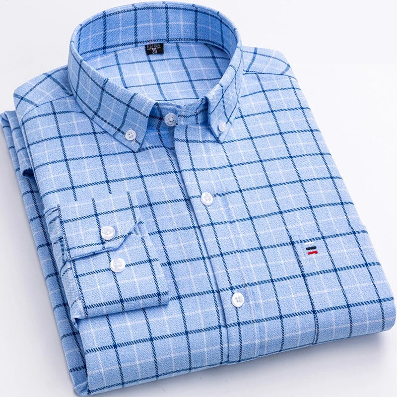 Oreste | Camicia a Quadri in Cotone 100%